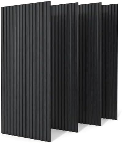 4 Pack Wood Acoustic Panels, 47.2"×23.6"×0.36" High Density Sound Proof Wood by GOAND