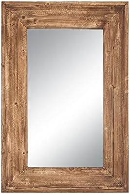 36 X 24 inch Wall Mount Wood Frame Bathroom Vanity Mirror Rustic by EMAISONHOMEDECOR