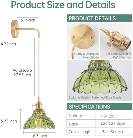 Shenmoyl Vintage Wall Sconce - Image 3