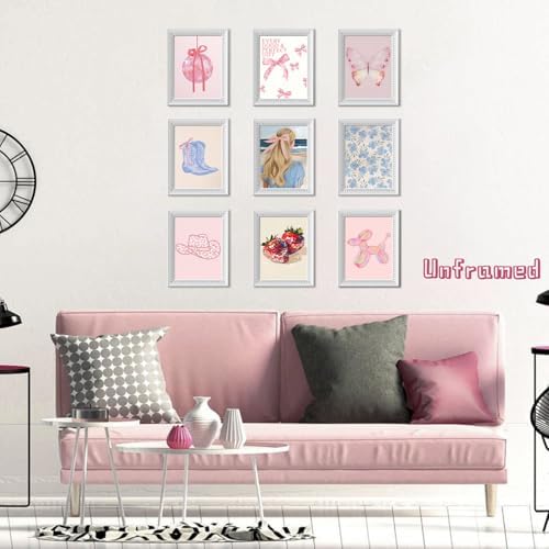 XIANGRUI Preppy Wall Art Set of 9 - Image 5