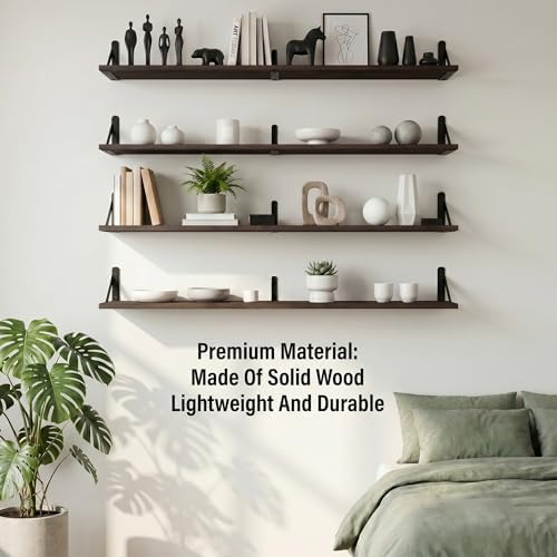 Long Wall Shelf, Large Floating Shelves - Image 5