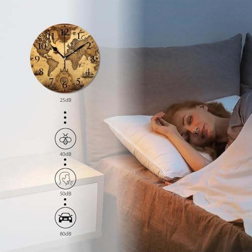 Non-Ticking Silent Wall Clocks Battery Operated Personalized Decor Clock - Image 4
