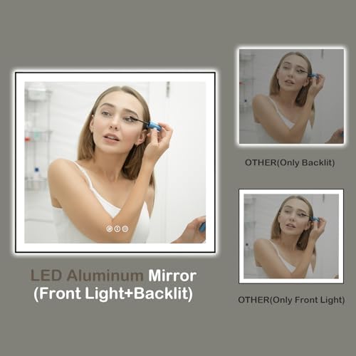 40x38 Inch LED Bathroom Mirror - Image 3