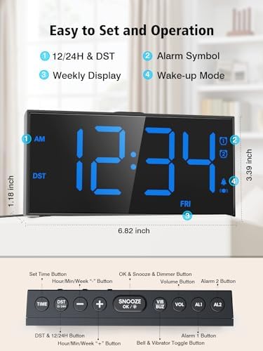 Vibrating Alarm Clock for Heavy Sleepers - Image 5