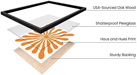 HAUS AND HUES Abstract Orange Wall Art - Image 2