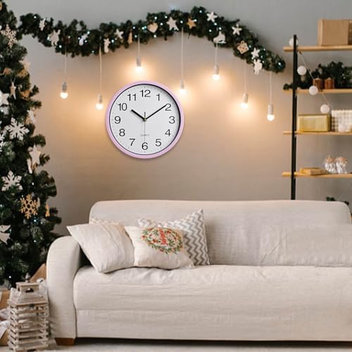 Wall Clock Large, Nonticking Decorative Classic Wall Clock Decorative, Battery - Image 4