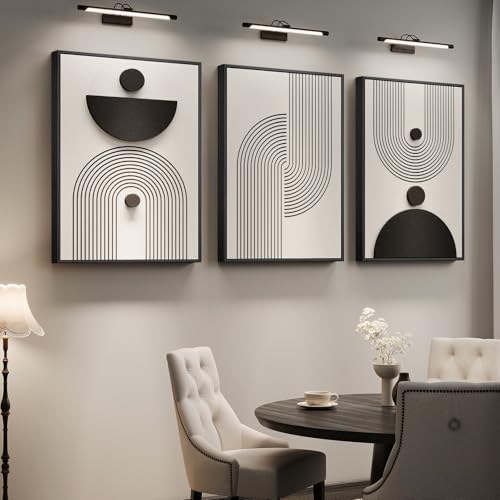 3D Large Framed Black and White Abstract Wall Art - Image 3
