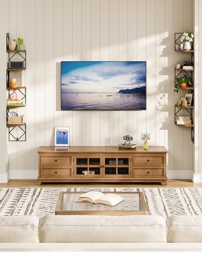 CHOEZON 5-Tier Corner Shelf, Floating Shelf, Wall-Mounted Storage Shelf - Image 7