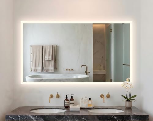 LUVODI Bathroom LED Mirror Backlit: Rectangular Vanity Mirror 40x28 inches by LUVODI