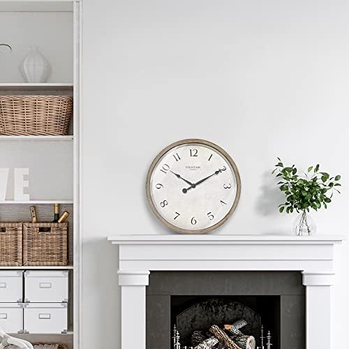 10" Silent Modern Farmhouse Wall Clock - Image 4