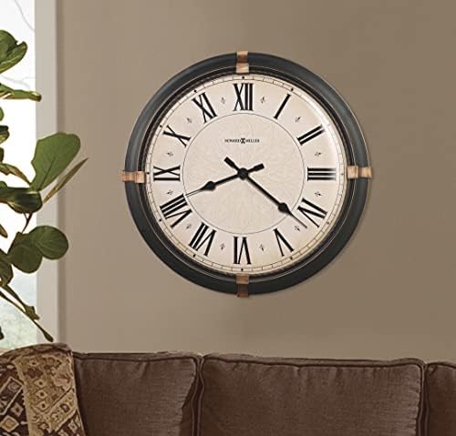 Howard Miller Atwater Oversized Wall Clock – Large Round Metal, Antique Bronze - Image 3