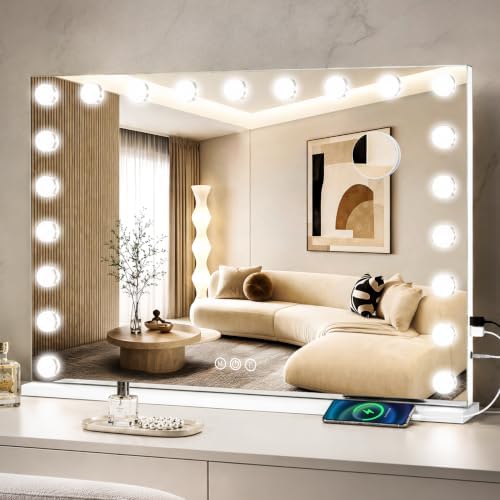 ROLOVE 39.4" x 27.6" Extra Large Hollywood Vanity Mirror - Image 7