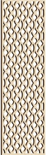 Resort Decorative Pierced Fretwork Wood Wall Panels, 17 3/8"W x 44 3/8"H x 3/8"T by EkenaMillwork
