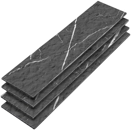 40-Sheet Flexible Stone Peel and Stick Backsplash Tile, Subway Texture by premiumqualitypeelandsticktile