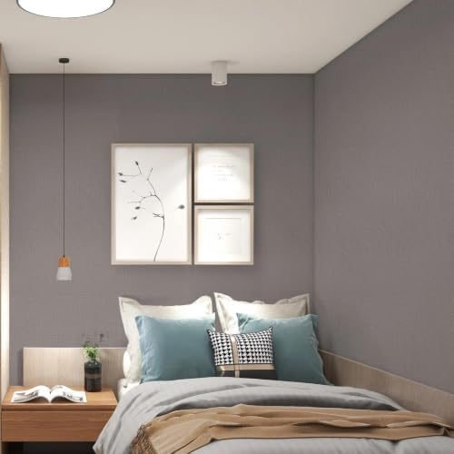 Yun-aeon Brown Grasscloth Peel and Stick Wallpaper Texture Contact Paper - Image 5