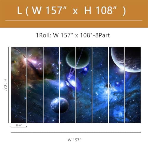 Galaxy Planet Wallpaper Mural Peel and Stick - Image 4