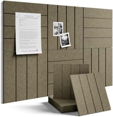 Fluxynara 36" x 24" Large Felt Bulletin Board，Olive Brown by FLUXYNARA