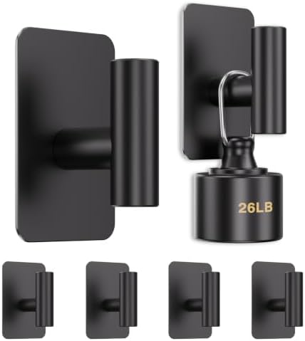 Aikzik 6 Pack Large Heavy Duty Wall Hooks - 26lb Max by Aikzik