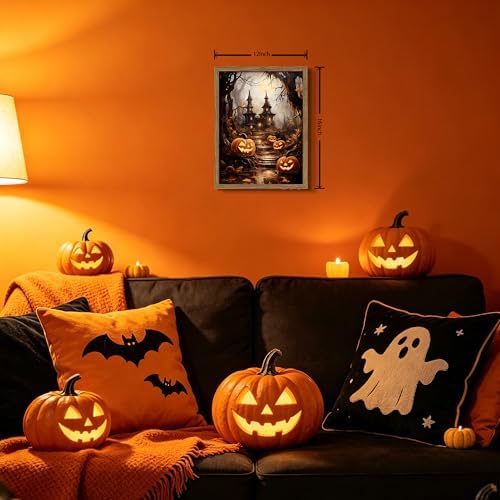 Framed Vintage Halloween Wall Art - Image 3