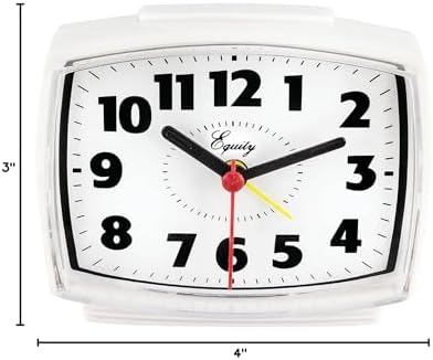 Equity 33100 Electric Silent Analog Alarm Clock - Image 3
