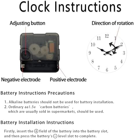 XNM 10 Inch Wood Battery Powered Clock - Image 6