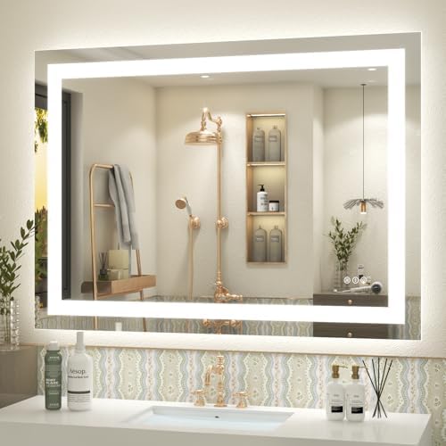 40x30 LED Lighted Bathroom Mirror by ODDSANMirrors
