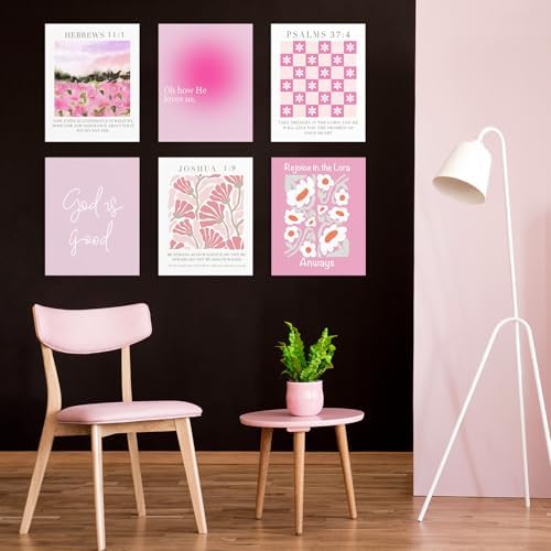 Habseligkeit Unframed Pink Gradient Room Decor, Posters - Image 5