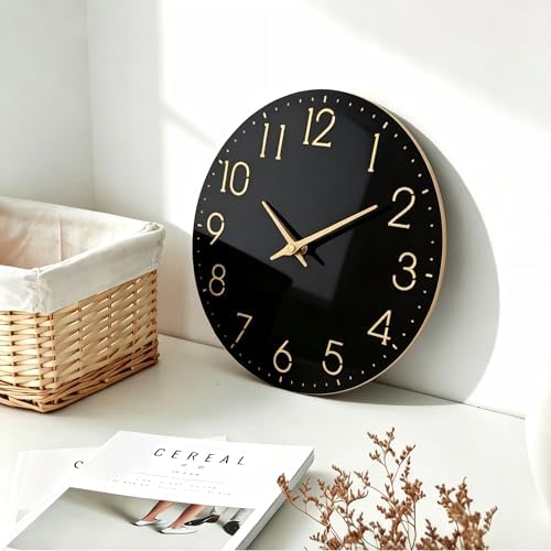 Modern Wall Clock Battery Operated, 8 Inch Small Wall Clocks, Simple Minimalist - Image 5