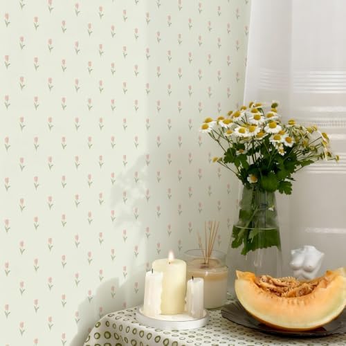 Simon&Siff Vintage Floral Wallpaper Peel and Stick 17.3" x 1200" - Image 4