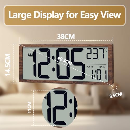 Maxstar Large Digital Wall Clock - Image 3