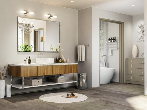 Frameless Bathroom Mirror 32"x48", Beveled Bathroom Mirror - Image 2
