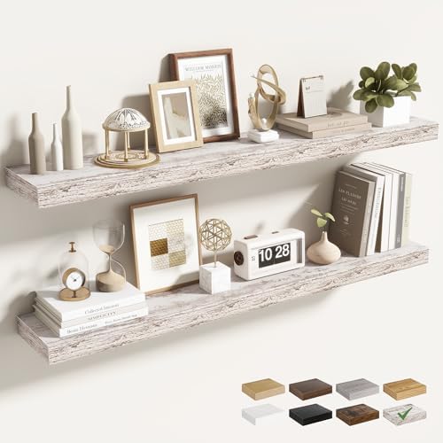 Acovy 40 Inch Floating Shelves for Wall 2 Pack, Wall Mounted Floating Shelf by Acovy