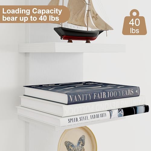 Fun Memories 5 Tier Wall Shelf Unit, Vertical Storage Tower - Image 5