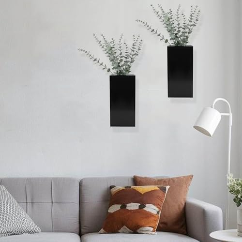 Wood Wall Planter Set of 2, Modern Wall Hanging Decor Pocket Planter - Image 6