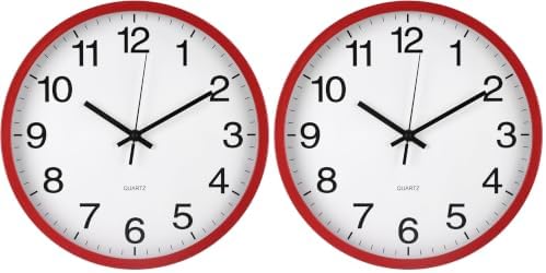 Wall Clock Non-Ticking Silent Quartz Movement Decor Clock Modern Simple Style by BAKBRAND