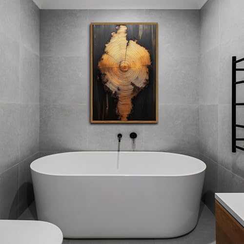Tree Ring Wall Art Framed, Modern Nature Decor - Image 5