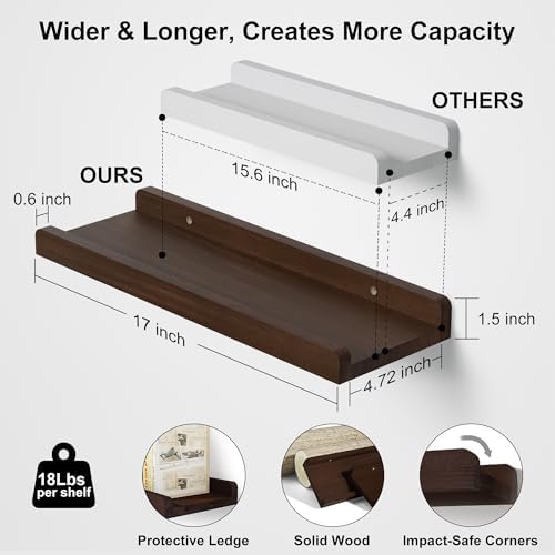 Love-KANKEI 17" Floating Wall Shelves - Image 3
