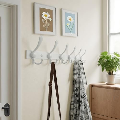 Dseap Coat Rack Wall Mount 24 Inch, Heavy Duty 12-Gauge Base vs Flimsy 1mm - Image 4