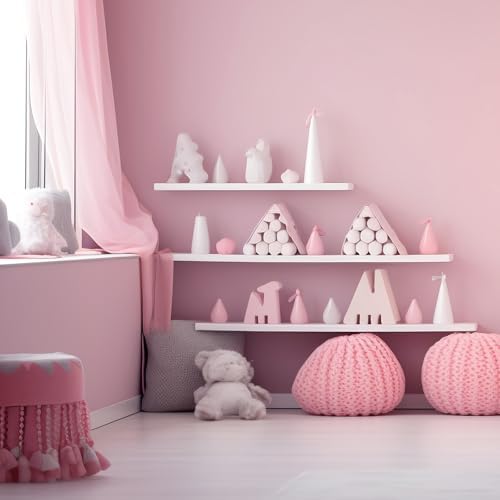 Pink Peel and Stick Wallpaper Solid Pink Contact Paper A Set of 23.6"x472" - Image 6