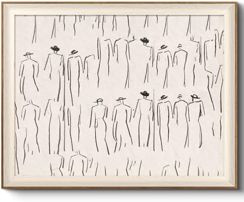 VIYYIEA Framed Modern Minimalist Sketch Wall Art by VIYYIEAART