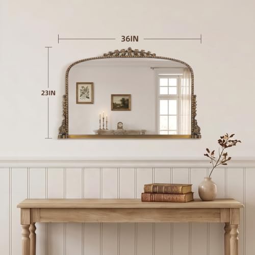 36"X23" Vintage Gold Mirror - Image 2