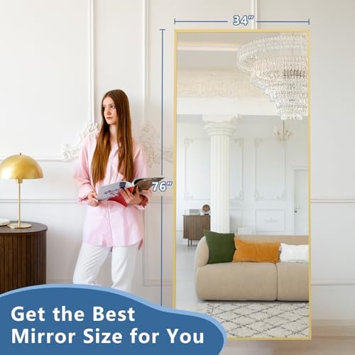 MirrMuse 76"x34" Large Floor Mirror Full Length - Image 4