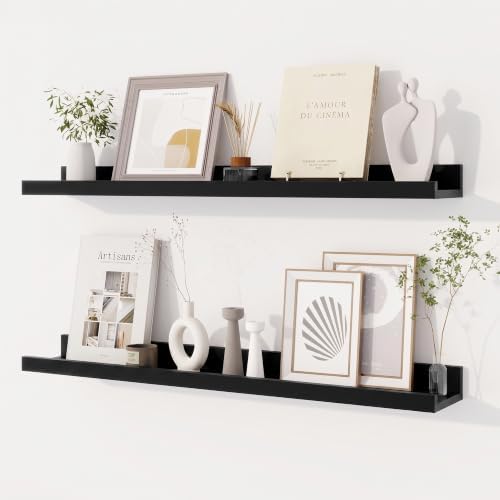 Dreamland Picture Ledge Shelf for Wall, Floating Shelves Set of 2, 30 inch Long by Dreamland