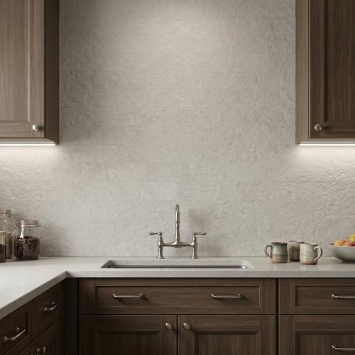 40-Sheet Flexible Stone Peel and Stick Backsplash Tile, Subway Texture - Image 5