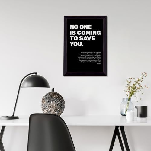 No One Is Coming To Save You Motivational Canvas Wall Art, Empowering - Image 5