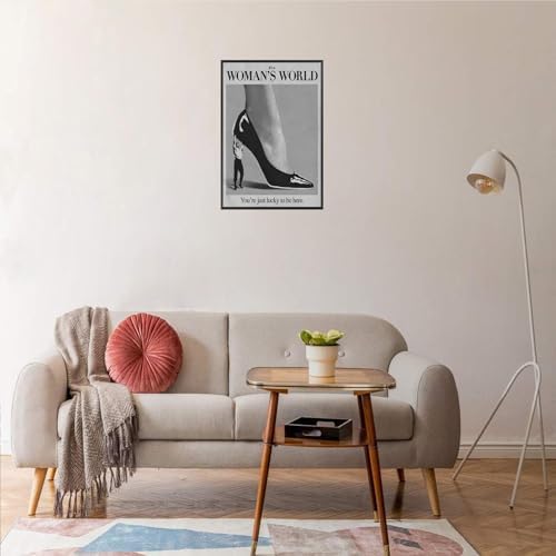 Retro This Is A Woman Is World Poster Feminist Canvas Wall Art Modern Black And - Image 3