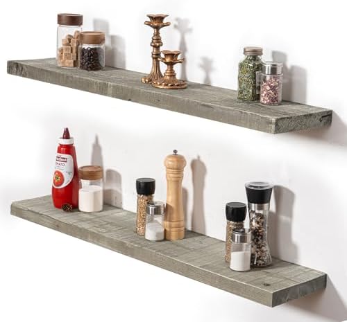 Fun Memories 36 Inch Reclaimed Wood Floating Shelves by FunMemories