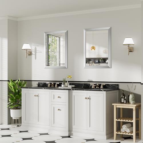 Briivue Bathroom Wall Mirror, 24x32 Inch - Image 6