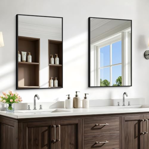 36" x 24" Bathroom Mirror, Bathroom Vanity Mirror-Black - Image 7