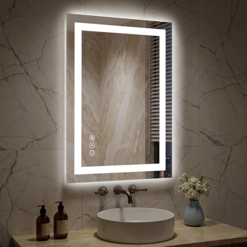 Kosmonia 28x20 Inch LED Bathroom Mirror by Kosmonia